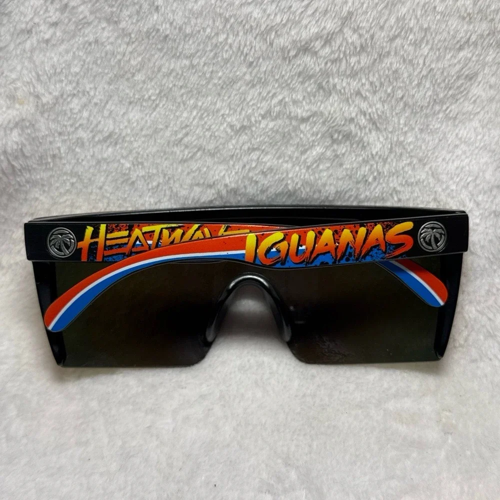 HTF 2014 Heatwave x Iguanas Colab Lazer Face Mirrored Sunglasses ANSI‎ Z80.3